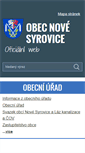 Mobile Screenshot of novesyrovice.cz