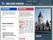 Tablet Screenshot of novesyrovice.cz